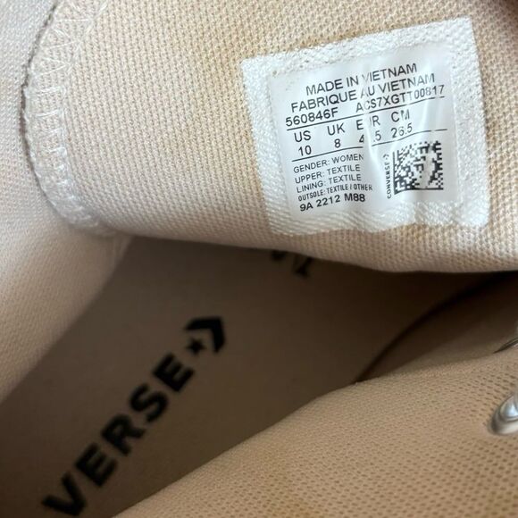 Converse Chuck Taylor All Star White Lift Platform High Top Sneakers Size 10 - Picture 8 of 9